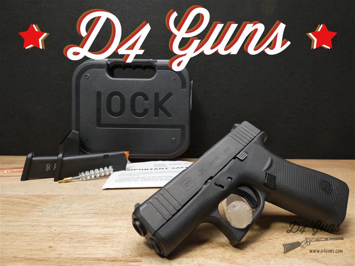 Glock 43X - 9mm  - G43 - Austria - w/ OG Case + 2 Mags! - CCW Pistol-img-0