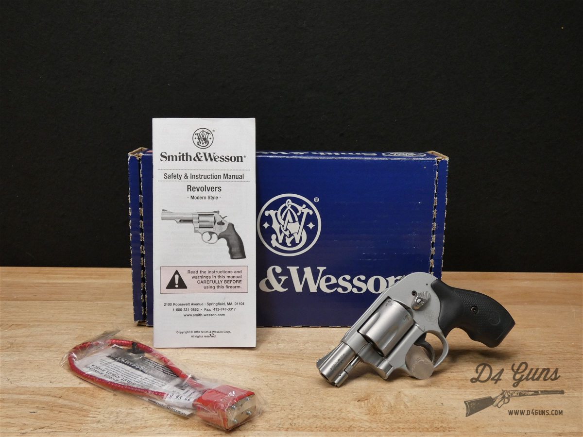 Smith & Wesson 638-3 Airweight - .38 SPL +P - Stainless S&W 638 w/ OG Case-img-1