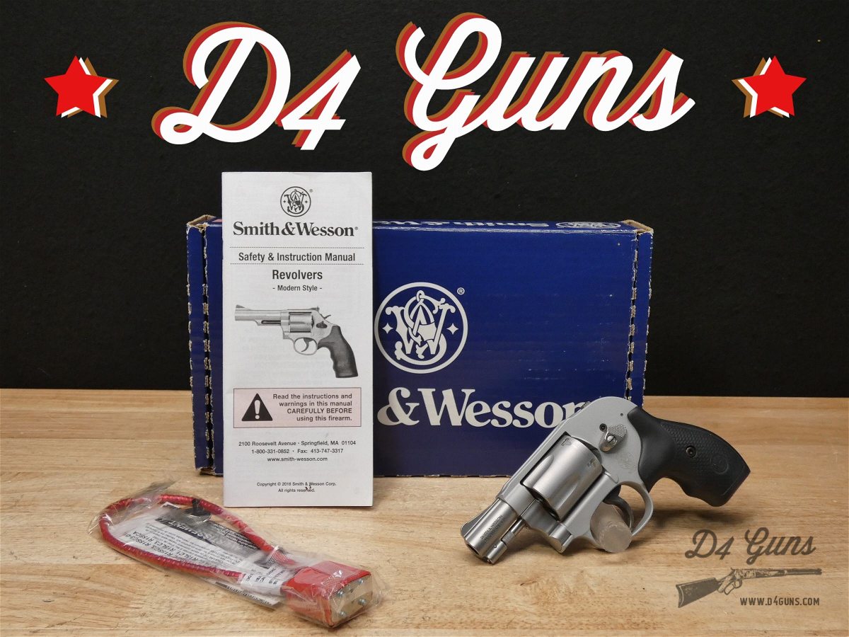 Smith & Wesson 638-3 Airweight - .38 SPL +P - Stainless S&W 638 w/ OG Case-img-0