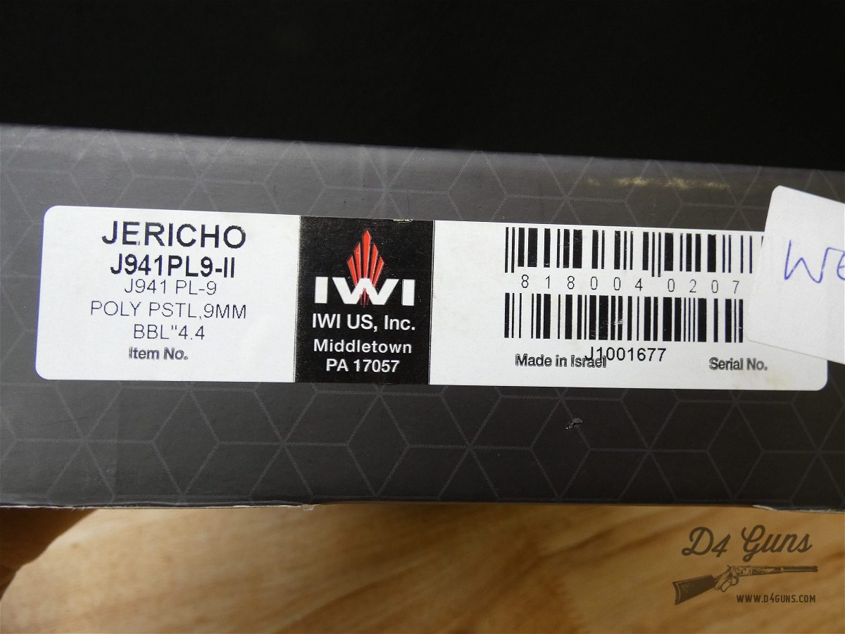 IWI Jericho 941 PL9-II - 9mm - Israel - Poly - w/ 4 Mags - Jericho II-img-34