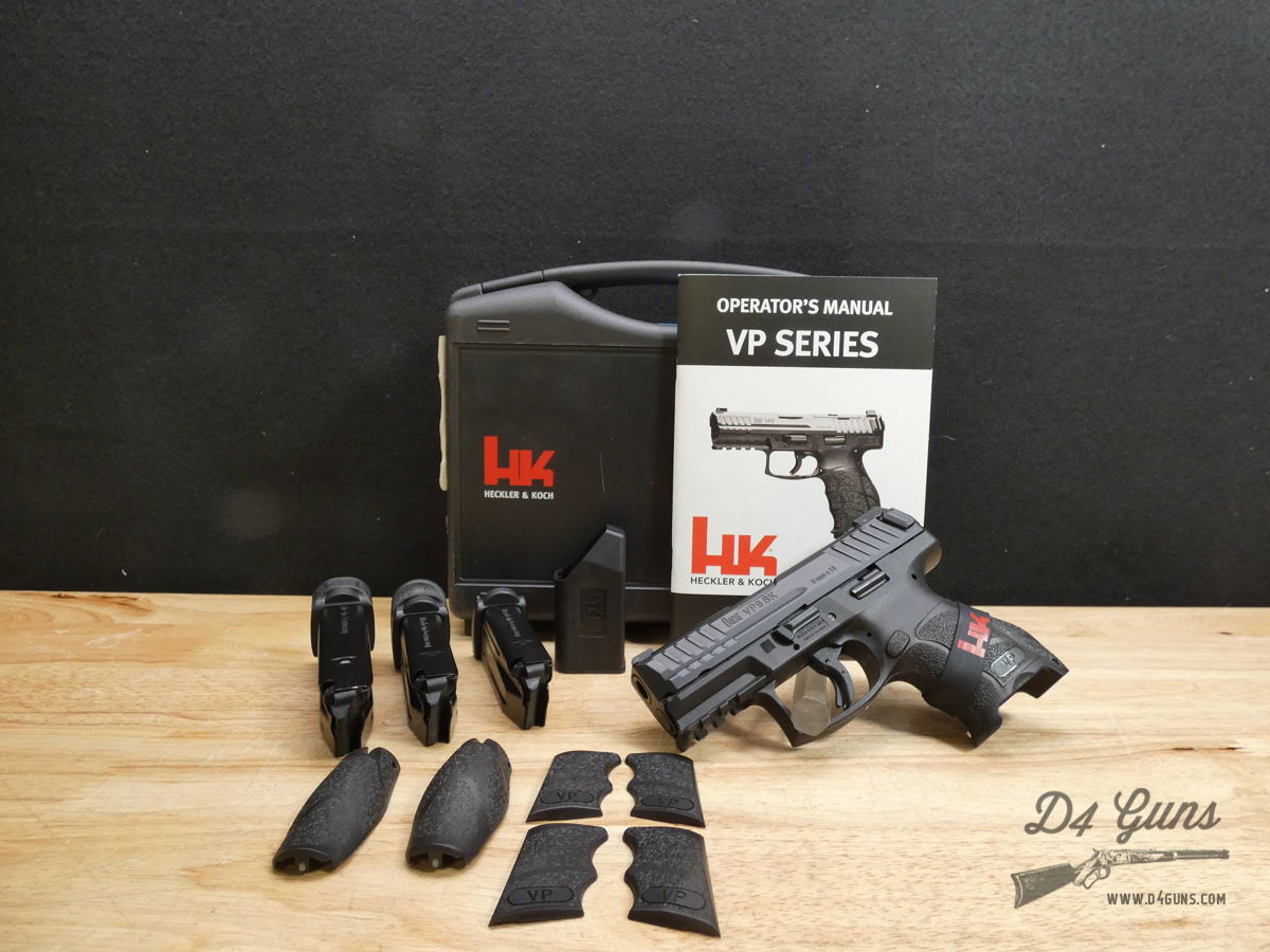 HK VP9SK - 9mm - VP9 SK - Heckler & Koch - w/ OG Case & Mags - XLNT - H&K -img-1