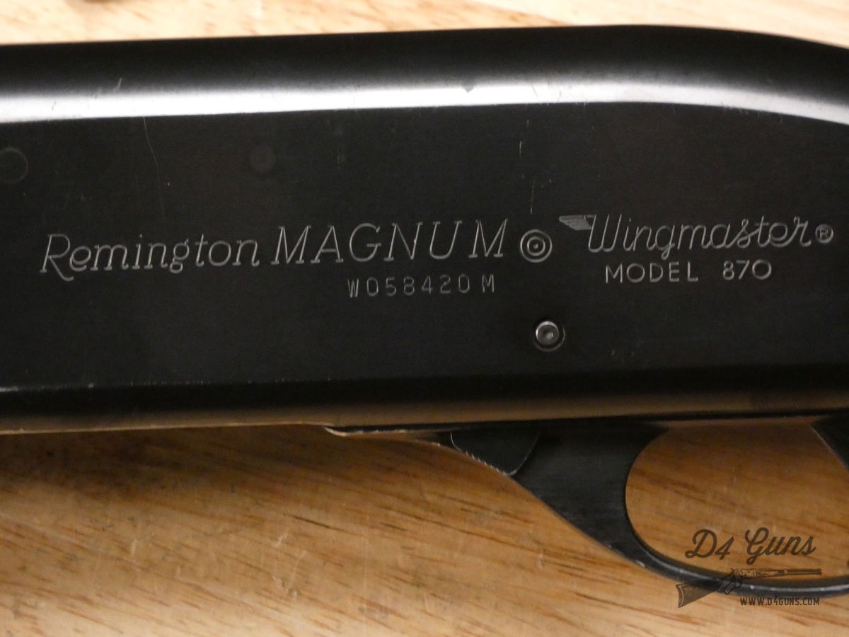 Remington 870 Wingmaster Magnum - 12ga - Mod - 3 Inch - 1977 - Field Gun-img-11