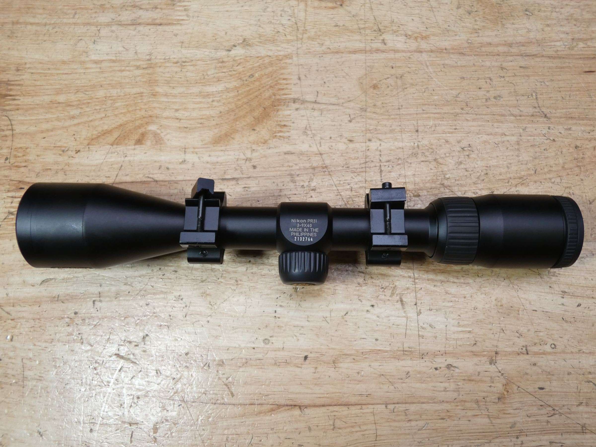 Nikon Prostaff PR31 3-9X40 Rifle Scope - w/Scope Rings and Lens Caps ...