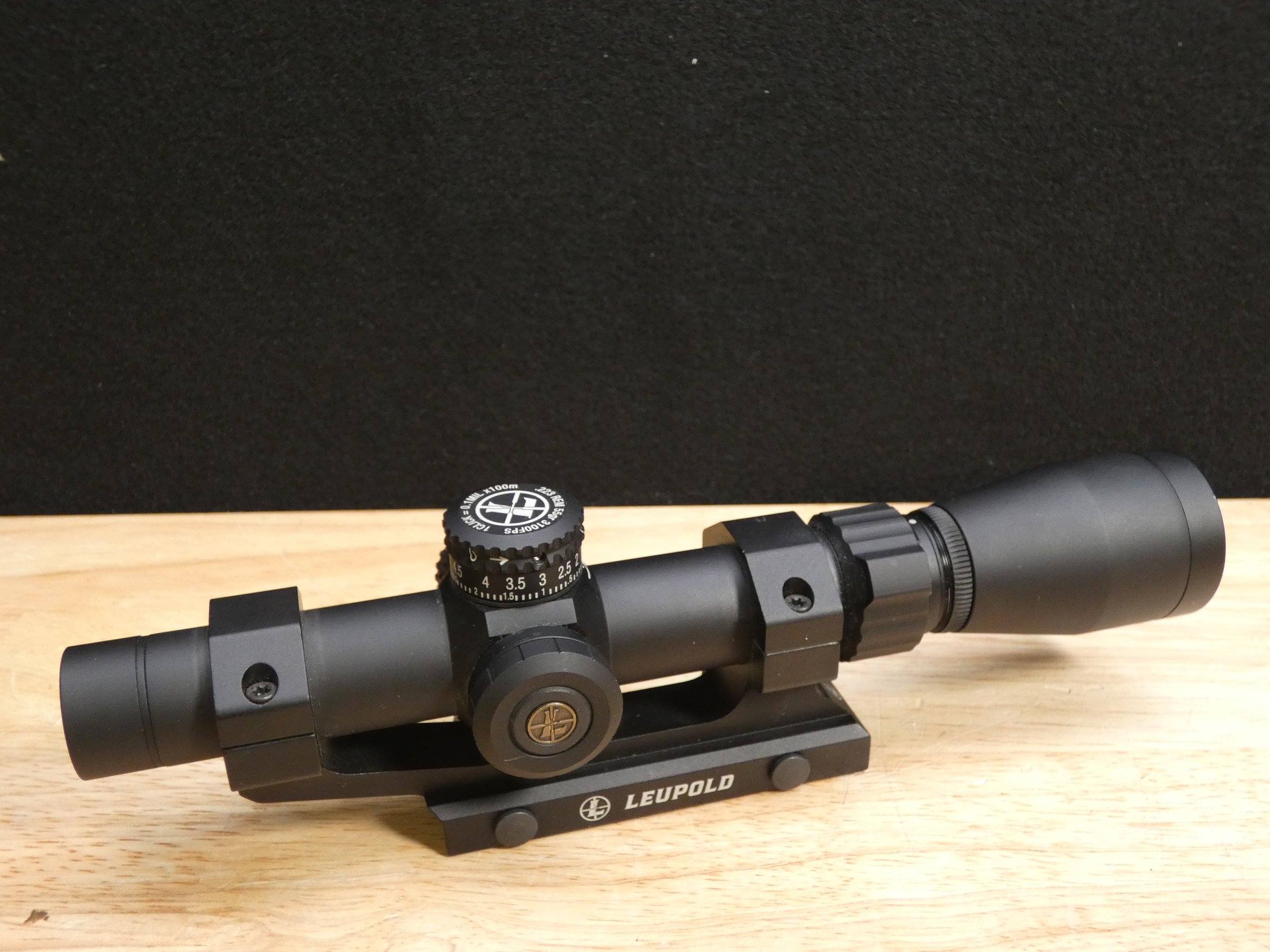 Leupold Mark AR 1.5-4X20 - Scope w/cantilever mount - Green FireDot - O ...