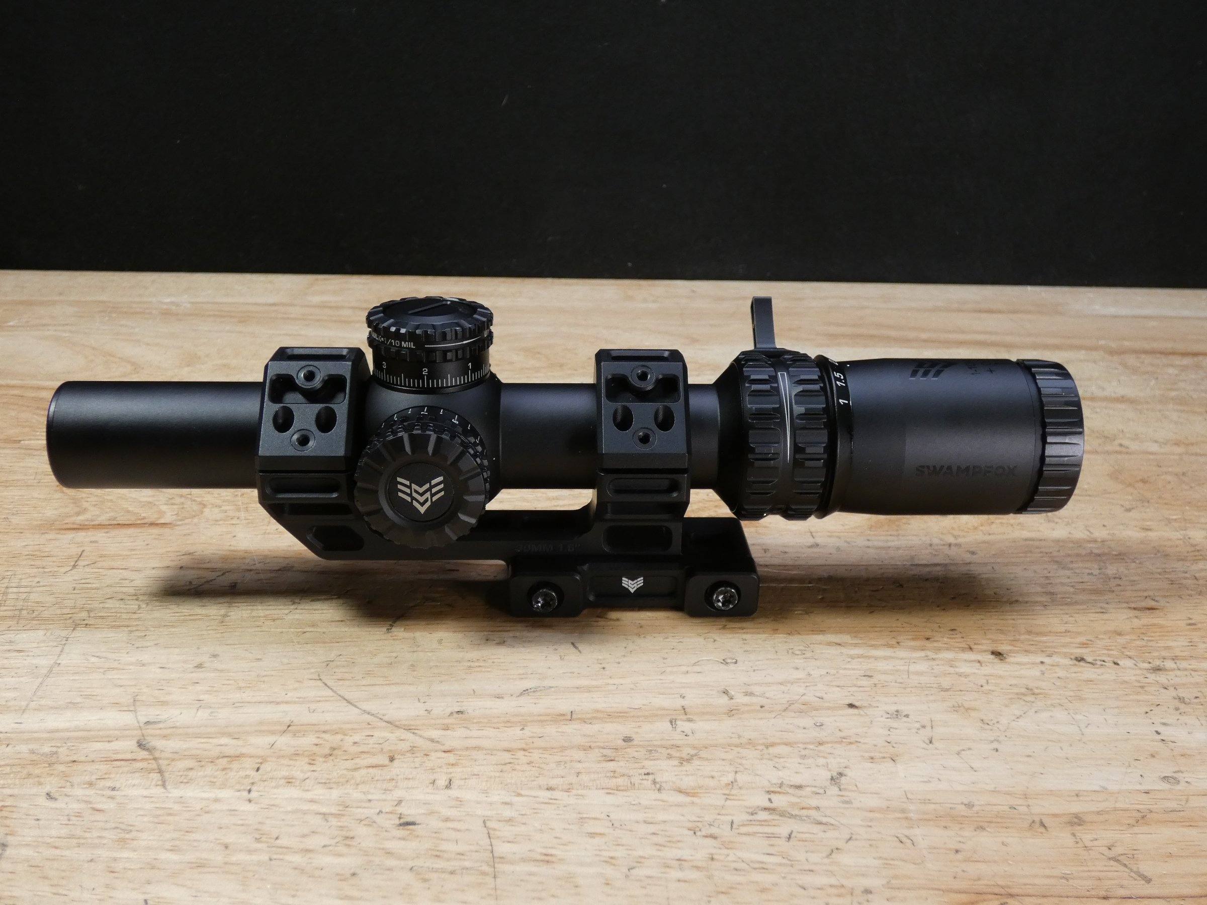 Swampfox Arrowhead 110x24 Rifle Scope Cantilever Mount & Throw Lever