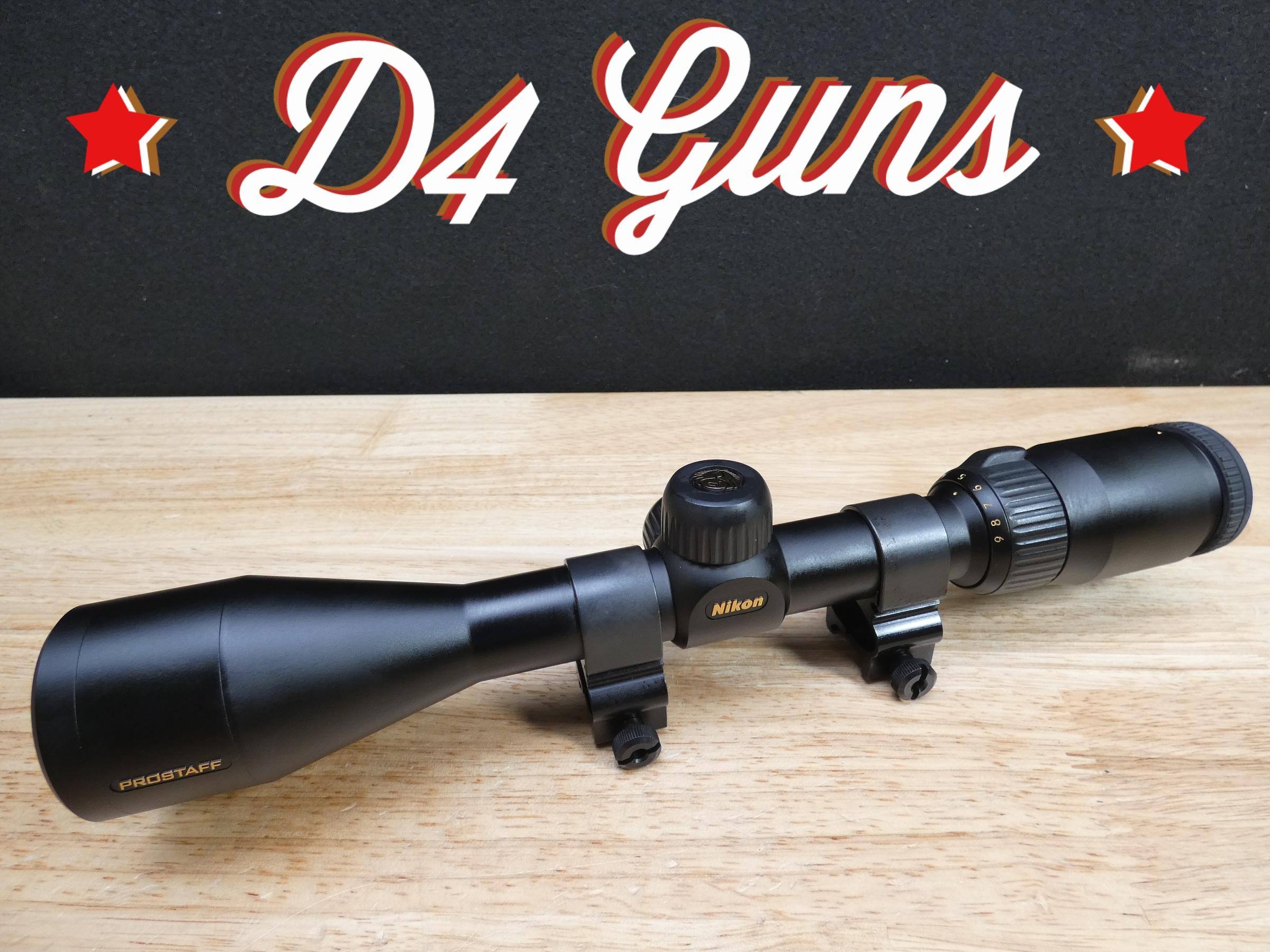 Nikon Prostaff 39X40 Rifle Scope w/Rings O Gun Scopes at GunBroker