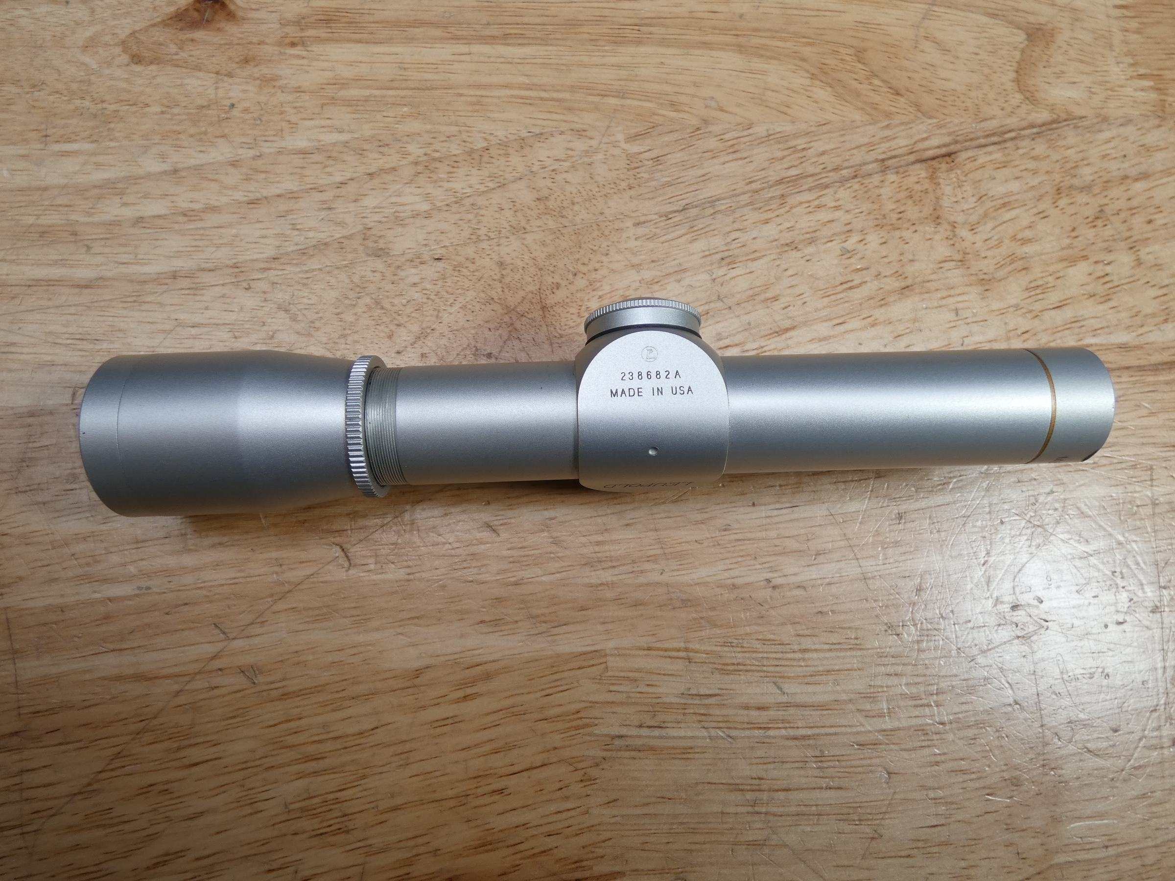 Leupold M82X Extended E.R. 2x20mm Handgun Scope Silver! O Gun