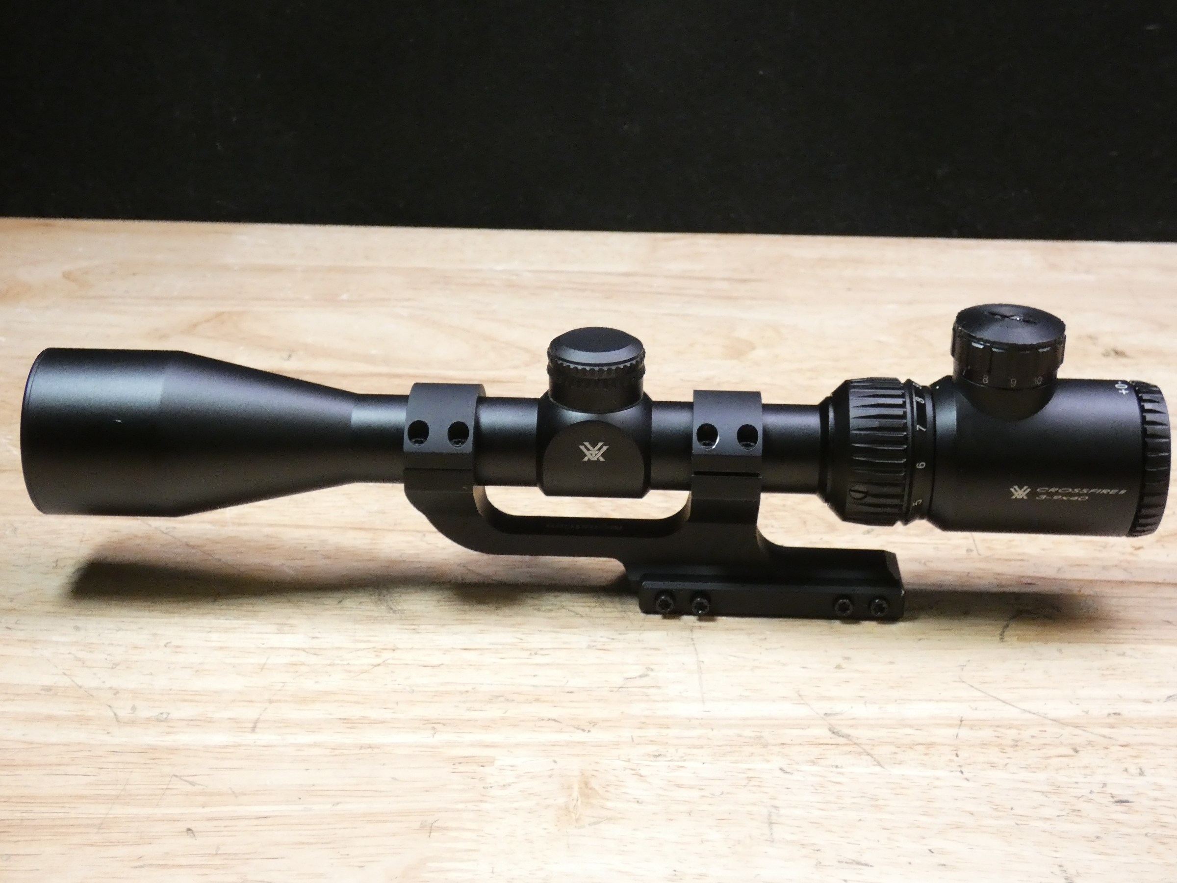 Vortex Crossfire II 3-9X40 Illuminated Dot Rifle Scope - w/Cantilever ...