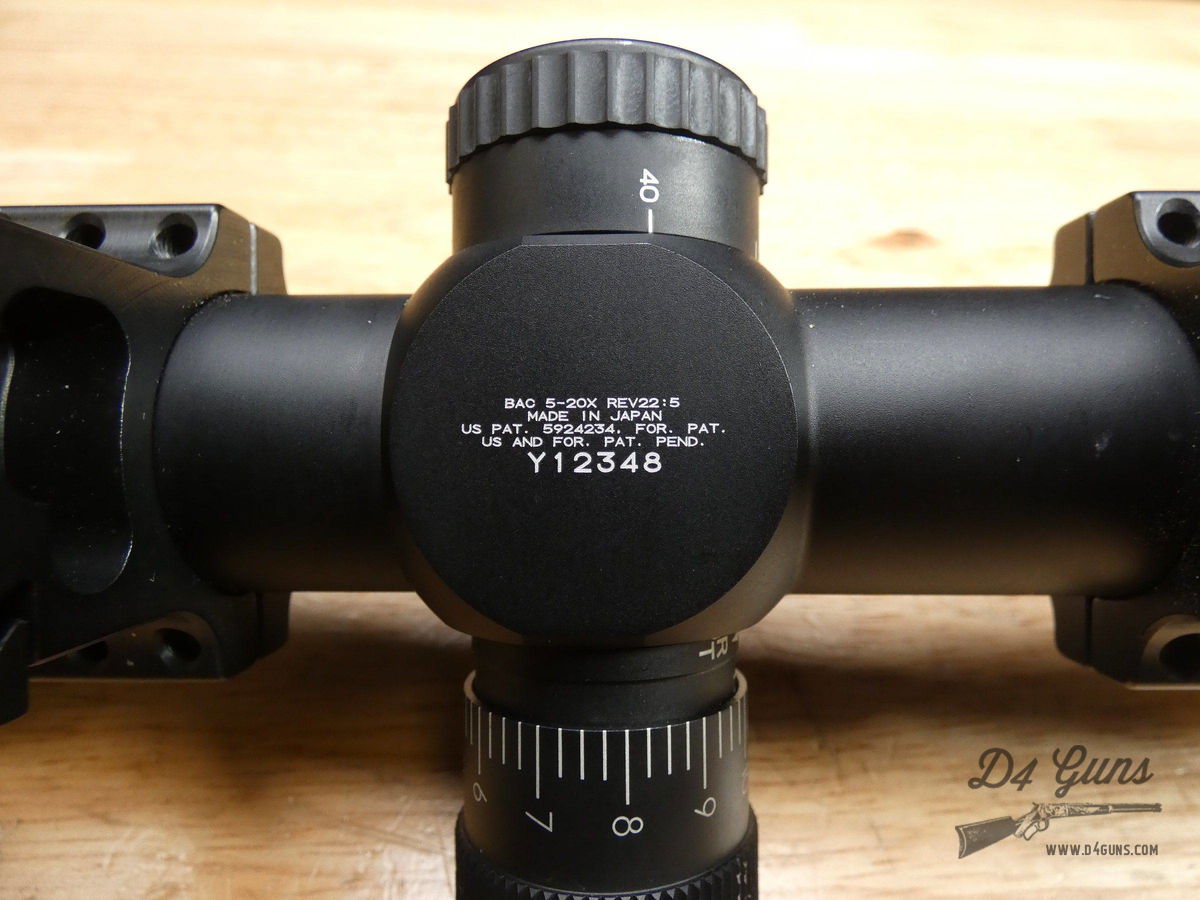 Trijicon Accupoint 5-20x50 MOA Rifle Scope - Tritium Amber- w/ Rings ...